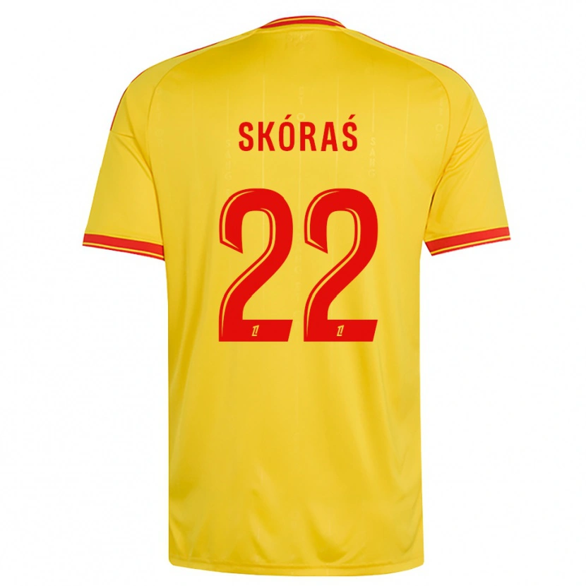 Danxen Mænd Michal Skoras #22 Guld Orange Rød Hjemmebane Spillertrøjer 2026/27 Trøje T-Shirt