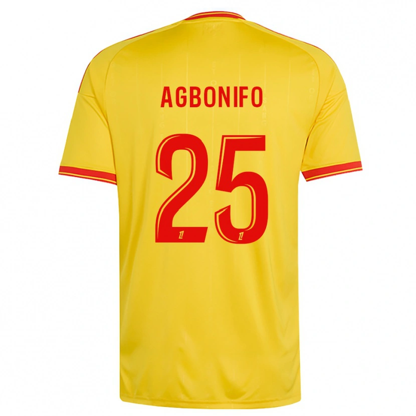 Danxen Mænd Jeremy Agbonifo #25 Guld Orange Rød Hjemmebane Spillertrøjer 2026/27 Trøje T-Shirt