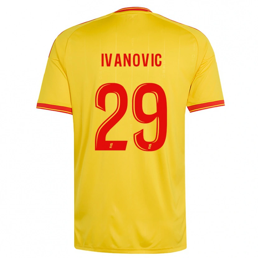 Danxen Mænd Franjo Ivanović #29 Guld Orange Rød Hjemmebane Spillertrøjer 2026/27 Trøje T-Shirt