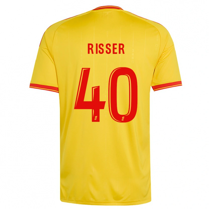 Danxen Mænd Robin Risser #40 Guld Orange Rød Hjemmebane Spillertrøjer 2026/27 Trøje T-Shirt