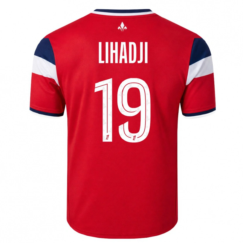 Danxen Mænd Isaac Lihadji #19 Rød Hvid Kongeblå Hjemmebane Spillertrøjer 2026/27 Trøje T-Shirt