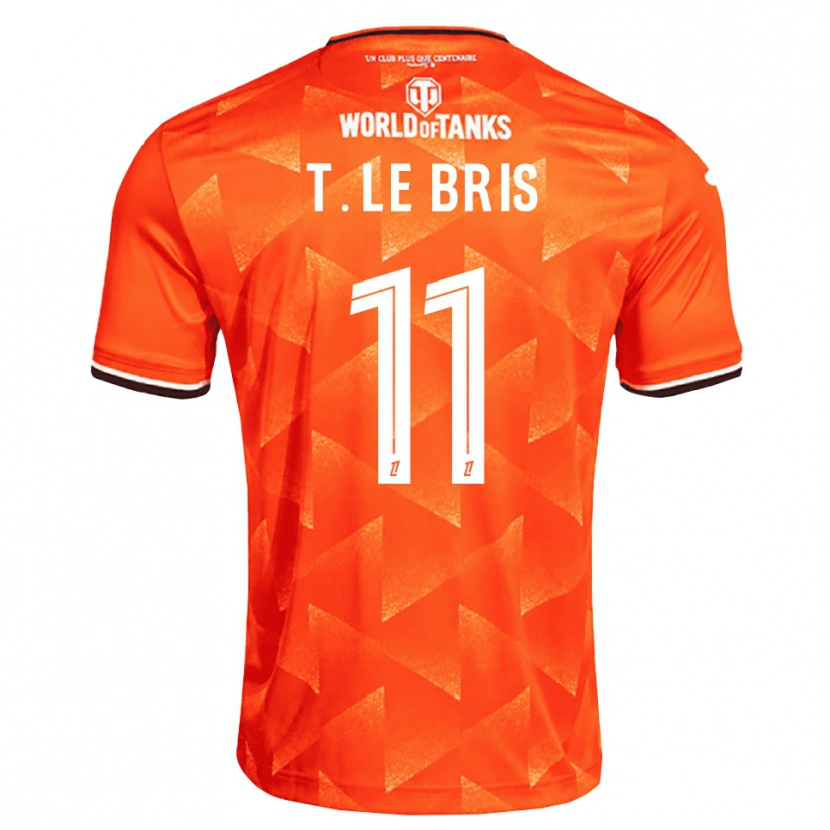 Danxen Mænd Théo Le Bris #11 Orange Hvid Sort Hjemmebane Spillertrøjer 2026/27 Trøje T-Shirt