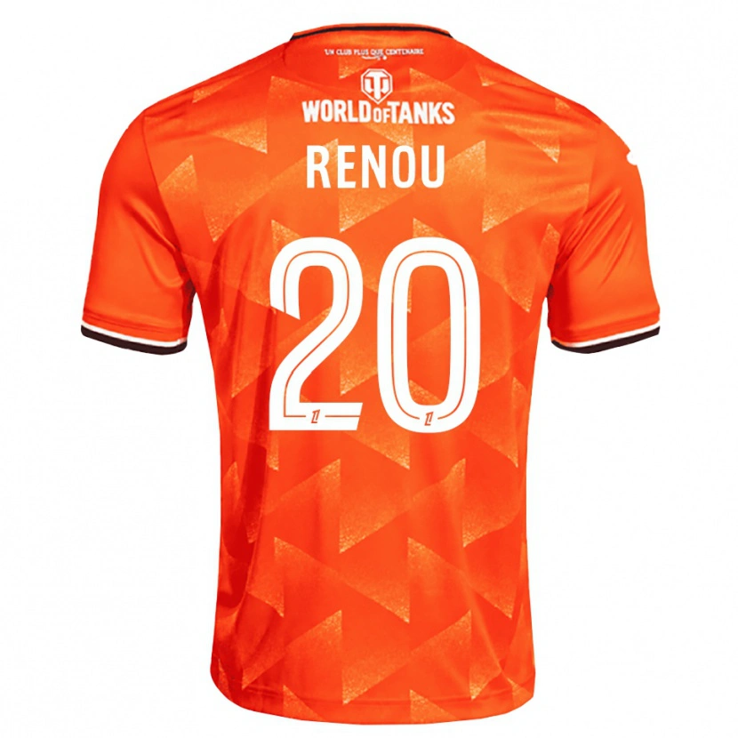 Danxen Mænd Camille Renou #20 Orange Hvid Sort Hjemmebane Spillertrøjer 2026/27 Trøje T-Shirt