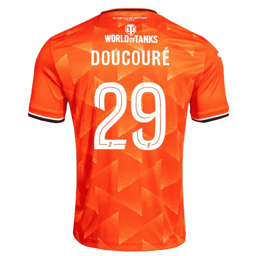 Danxen Mænd Siriné Doucouré #29 Orange Hvid Sort Hjemmebane Spillertrøjer 2026/27 Trøje T-Shirt