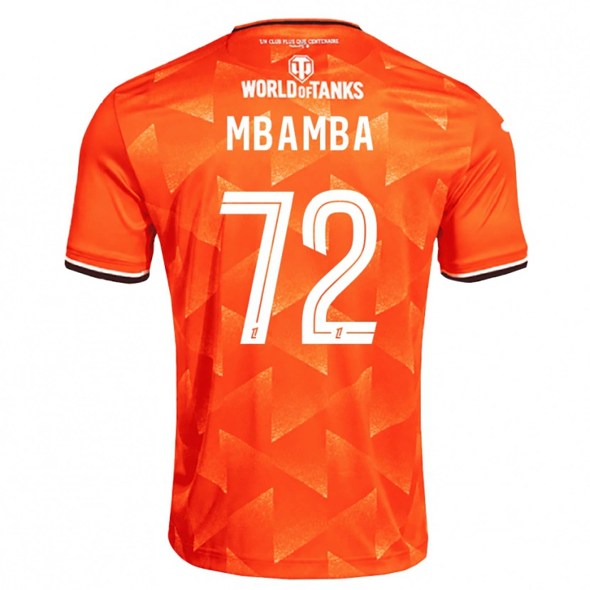 Danxen Mænd Noah Mbamba #72 Orange Hvid Sort Hjemmebane Spillertrøjer 2026/27 Trøje T-Shirt