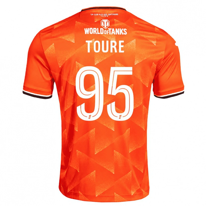 Danxen Mænd Isaak Touré #95 Orange Hvid Sort Hjemmebane Spillertrøjer 2026/27 Trøje T-Shirt