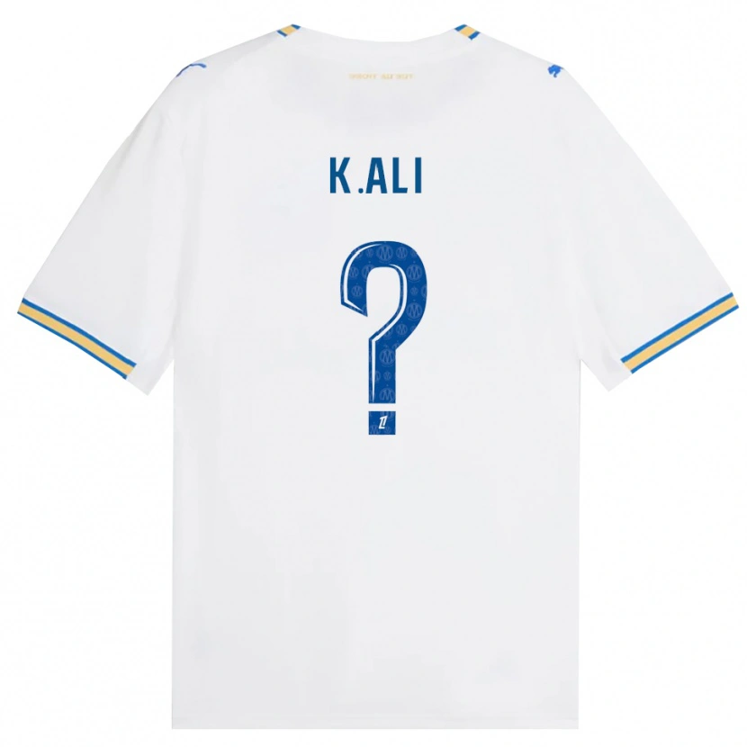Danxen Mænd Kaïs Ali #0 Dodgerblå Hvid Hjemmebane Spillertrøjer 2026/27 Trøje T-Shirt