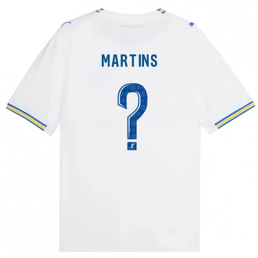 Danxen Mænd Anthony Martins #0 Dodgerblå Hvid Hjemmebane Spillertrøjer 2026/27 Trøje T-Shirt