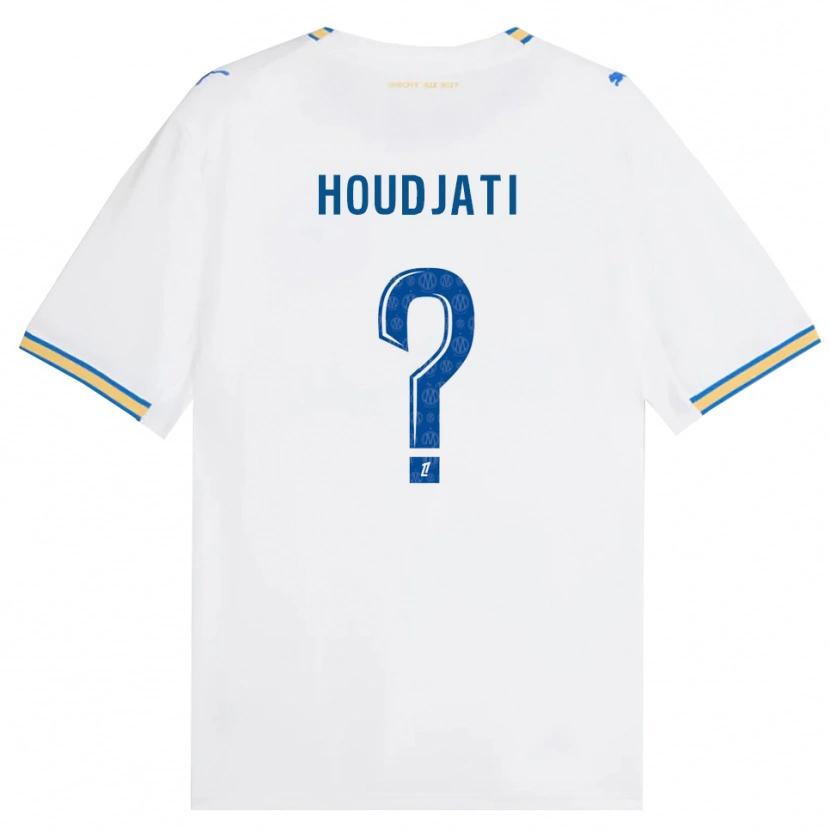 Danxen Mænd Naïm Houdjati #0 Dodgerblå Hvid Hjemmebane Spillertrøjer 2026/27 Trøje T-Shirt