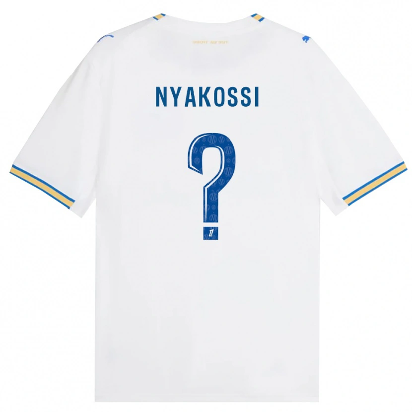 Danxen Mænd Roggerio Nyakossi #0 Dodgerblå Hvid Hjemmebane Spillertrøjer 2026/27 Trøje T-Shirt