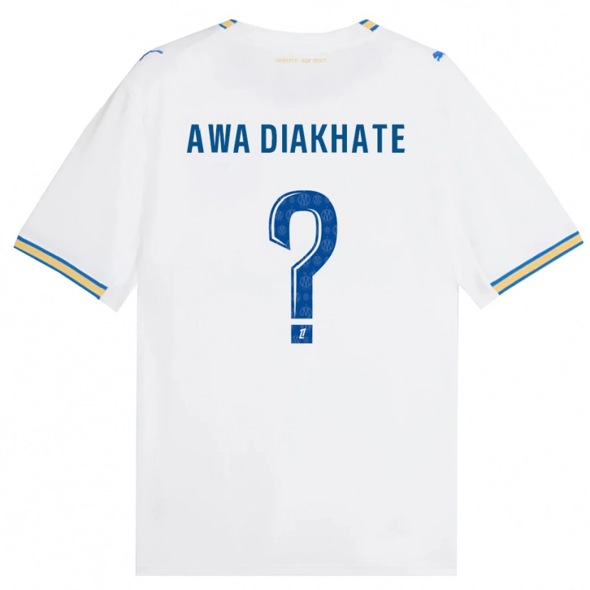Danxen Mænd Ndeye Awa Diakhate #0 Dodgerblå Hvid Hjemmebane Spillertrøjer 2026/27 Trøje T-Shirt