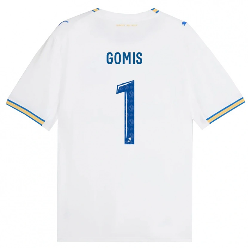Danxen Mænd Ibrahim Gomis #1 Dodgerblå Hvid Hjemmebane Spillertrøjer 2026/27 Trøje T-Shirt
