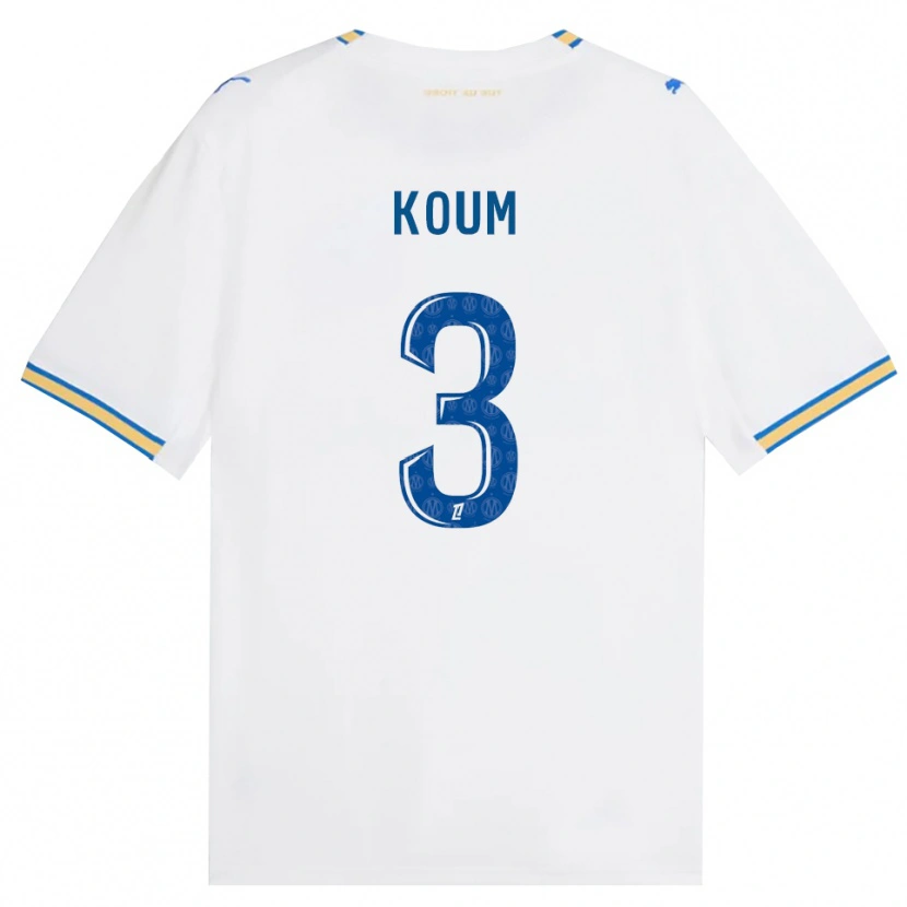 Danxen Mænd Alexi Koum #3 Dodgerblå Hvid Hjemmebane Spillertrøjer 2026/27 Trøje T-Shirt