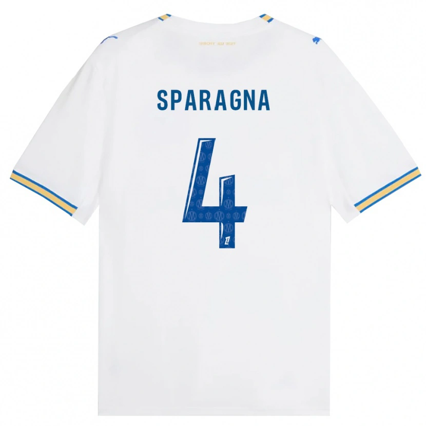 Danxen Mænd Stéphane Sparagna #4 Dodgerblå Hvid Hjemmebane Spillertrøjer 2026/27 Trøje T-Shirt