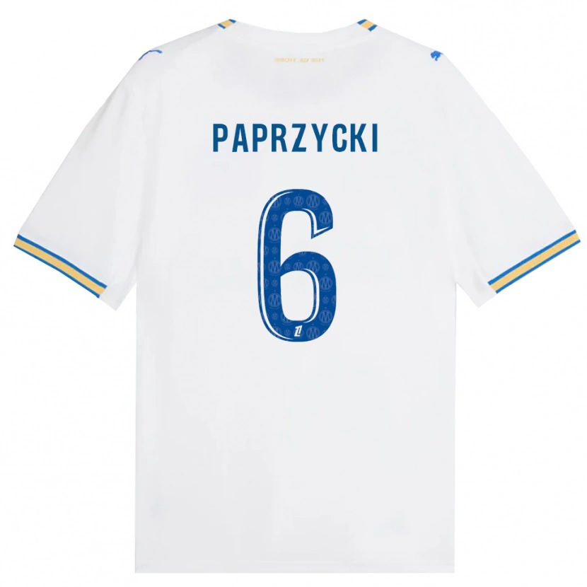 Danxen Mænd Aurore Paprzycki #6 Dodgerblå Hvid Hjemmebane Spillertrøjer 2026/27 Trøje T-Shirt