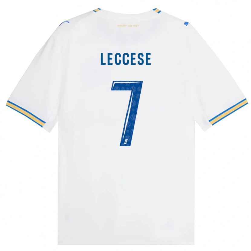 Danxen Mænd Milan Leccese #7 Dodgerblå Hvid Hjemmebane Spillertrøjer 2026/27 Trøje T-Shirt