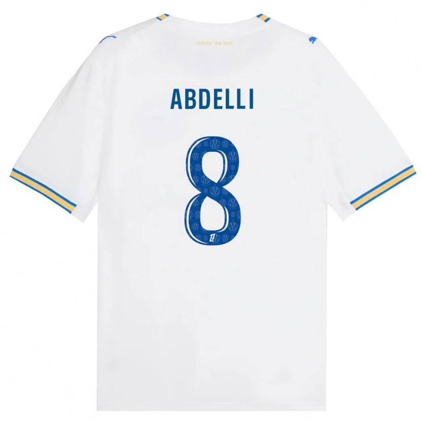 Danxen Mænd Himad Abdelli #8 Dodgerblå Hvid Hjemmebane Spillertrøjer 2026/27 Trøje T-Shirt