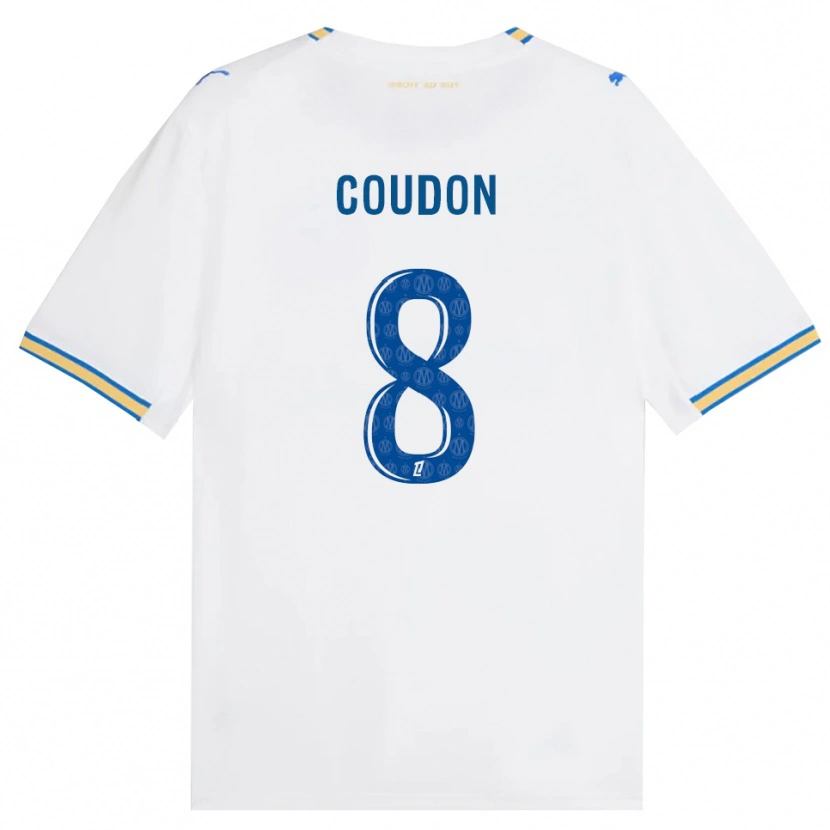 Danxen Mænd Marine Coudon #8 Dodgerblå Hvid Hjemmebane Spillertrøjer 2026/27 Trøje T-Shirt
