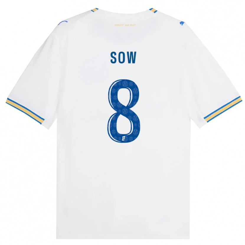 Danxen Mænd Mbayang Sow #8 Dodgerblå Hvid Hjemmebane Spillertrøjer 2026/27 Trøje T-Shirt