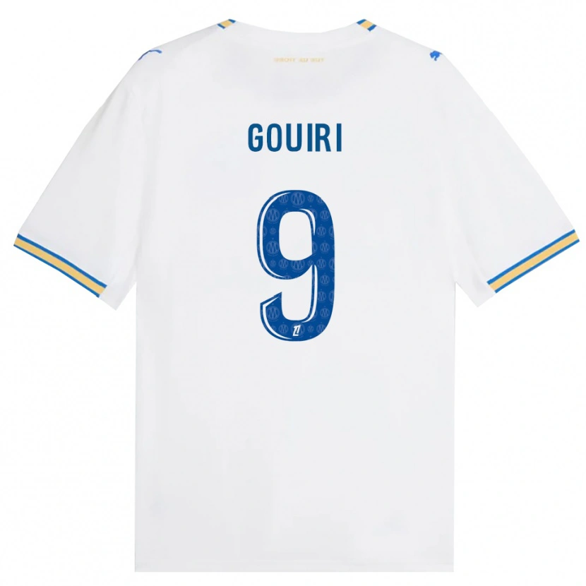 Danxen Mænd Amine Gouiri #9 Dodgerblå Hvid Hjemmebane Spillertrøjer 2026/27 Trøje T-Shirt