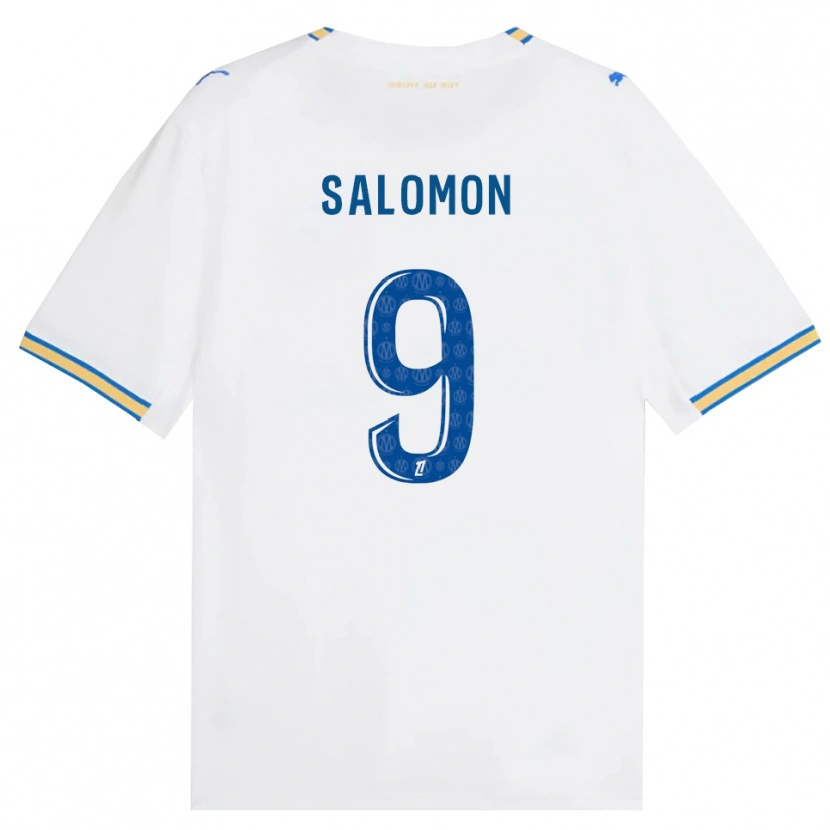 Danxen Mænd Maeva Salomon #9 Dodgerblå Hvid Hjemmebane Spillertrøjer 2026/27 Trøje T-Shirt