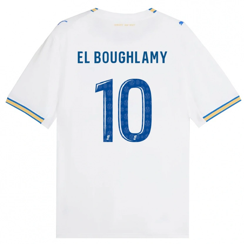 Danxen Mænd Adam El Boughlamy #10 Dodgerblå Hvid Hjemmebane Spillertrøjer 2026/27 Trøje T-Shirt
