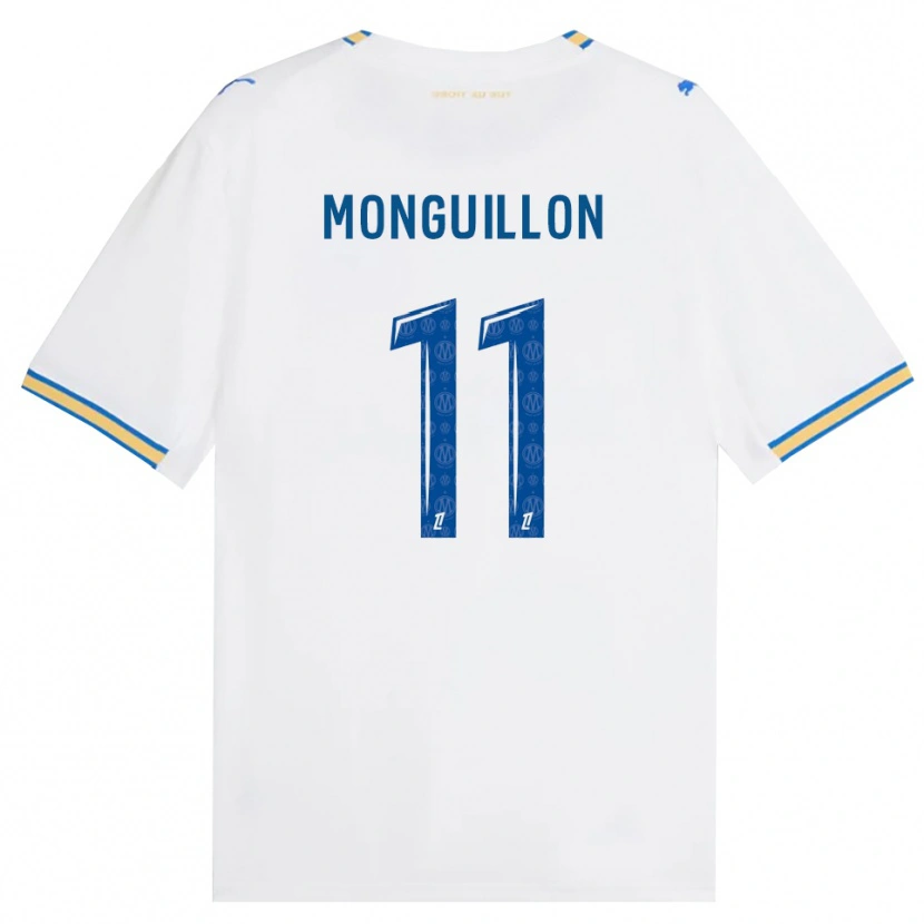 Danxen Mænd Coralie Monguillon #11 Dodgerblå Hvid Hjemmebane Spillertrøjer 2026/27 Trøje T-Shirt