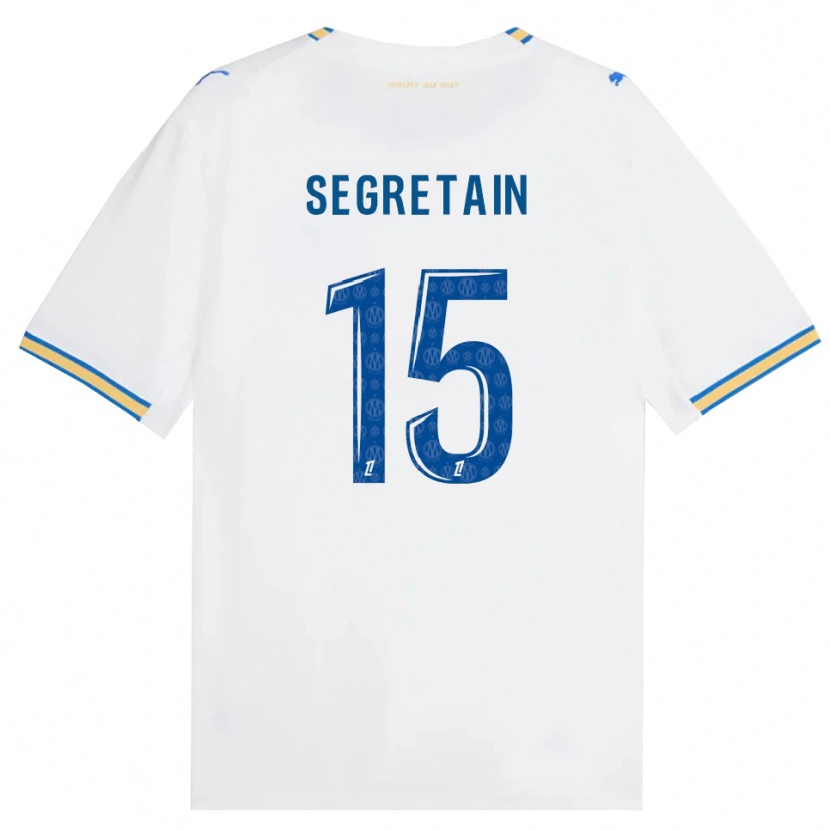 Danxen Mænd Julie Ségrétain #15 Dodgerblå Hvid Hjemmebane Spillertrøjer 2026/27 Trøje T-Shirt
