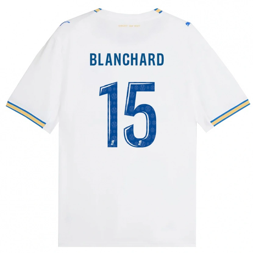 Danxen Mænd Ninon Blanchard #15 Dodgerblå Hvid Hjemmebane Spillertrøjer 2026/27 Trøje T-Shirt