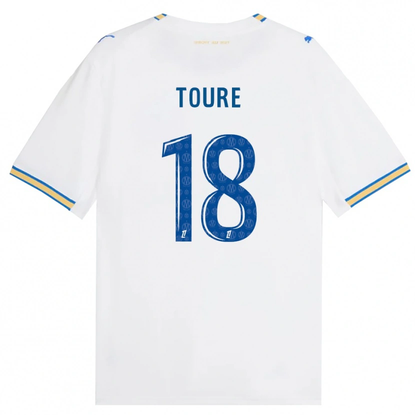 Danxen Mænd Isaak Toure #18 Dodgerblå Hvid Hjemmebane Spillertrøjer 2026/27 Trøje T-Shirt