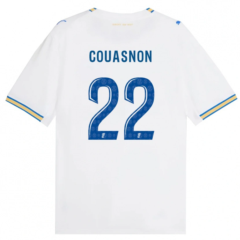 Danxen Mænd Roxane Couasnon #22 Dodgerblå Hvid Hjemmebane Spillertrøjer 2026/27 Trøje T-Shirt