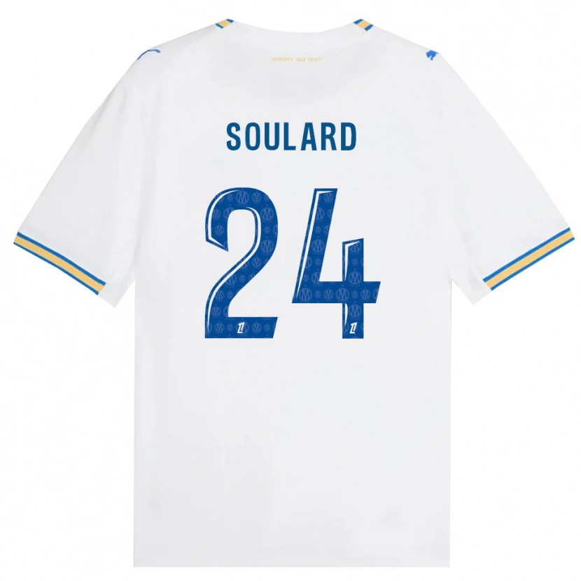 Danxen Mænd Amandine Soulard #24 Dodgerblå Hvid Hjemmebane Spillertrøjer 2026/27 Trøje T-Shirt
