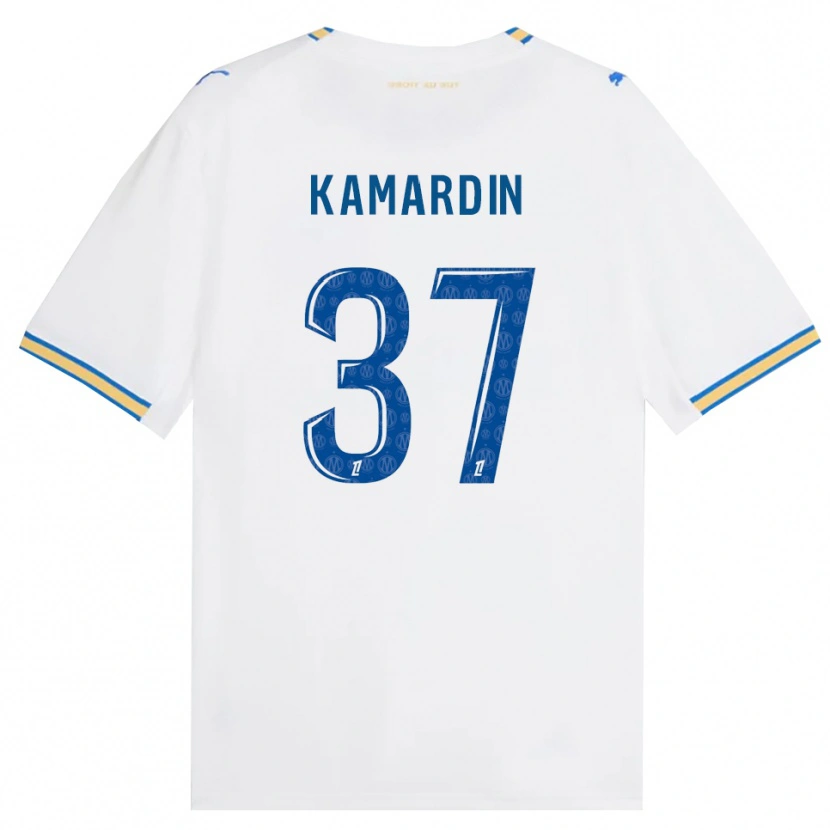 Danxen Mænd Aaron Kamardin #37 Dodgerblå Hvid Hjemmebane Spillertrøjer 2026/27 Trøje T-Shirt