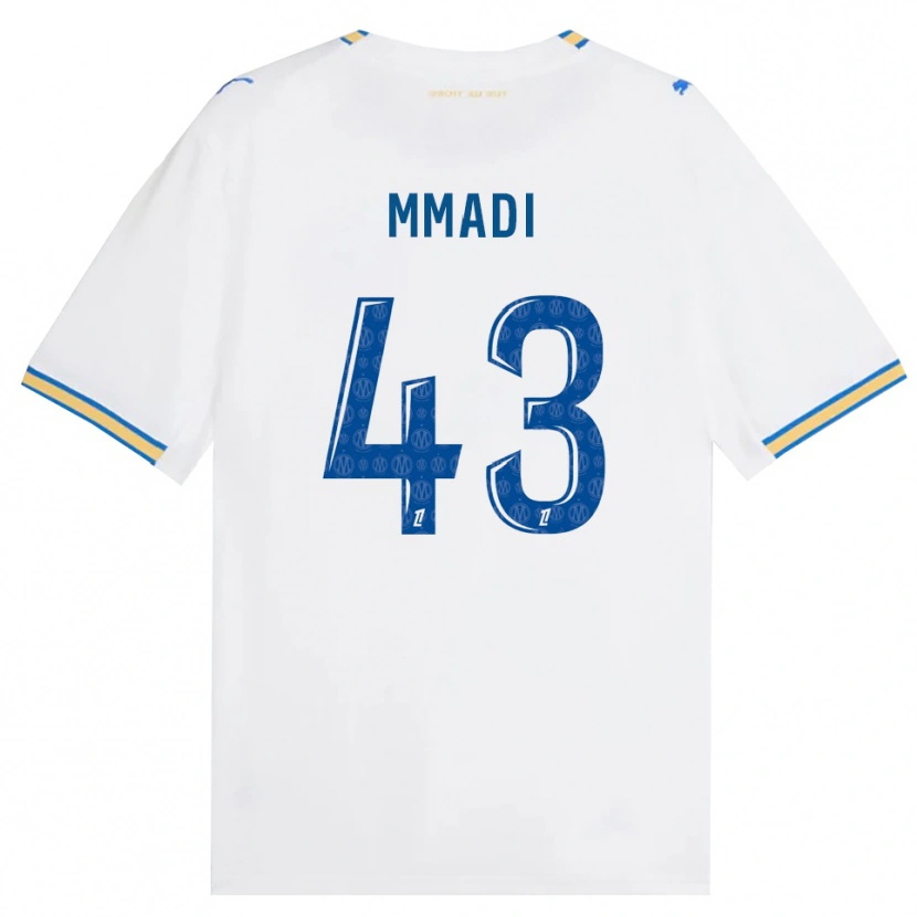 Danxen Mænd Tadjidine Mmadi #43 Dodgerblå Hvid Hjemmebane Spillertrøjer 2026/27 Trøje T-Shirt