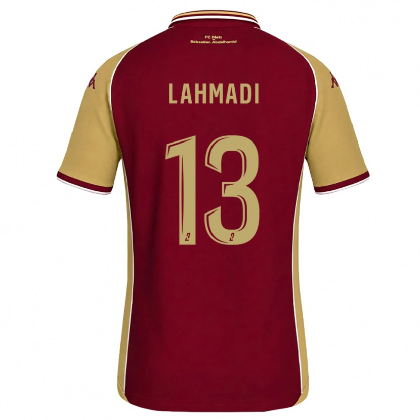 Danxen Mænd Mehdi Lahmadi #13 Gyldenrod Mørkerød Hjemmebane Spillertrøjer 2026/27 Trøje T-Shirt