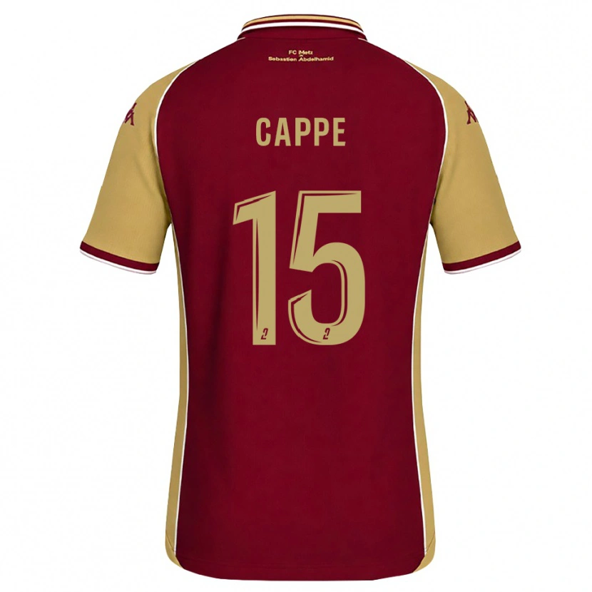 Danxen Mænd Djibril Cappe #15 Gyldenrod Mørkerød Hjemmebane Spillertrøjer 2026/27 Trøje T-Shirt