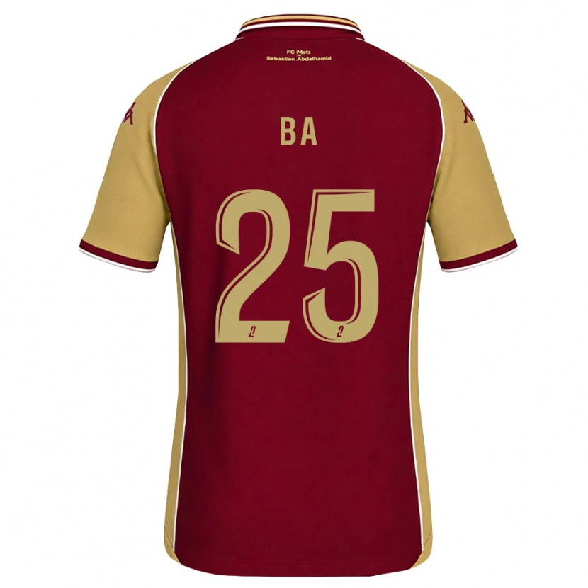Danxen Mænd Abdoulaye Ba #25 Gyldenrod Mørkerød Hjemmebane Spillertrøjer 2026/27 Trøje T-Shirt