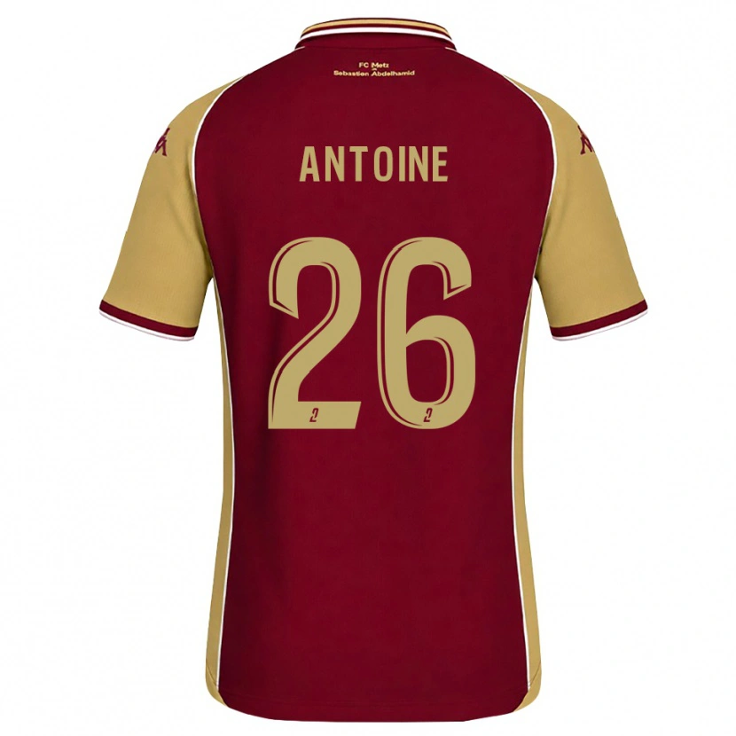 Danxen Mænd Maud Antoine #26 Gyldenrod Mørkerød Hjemmebane Spillertrøjer 2026/27 Trøje T-Shirt