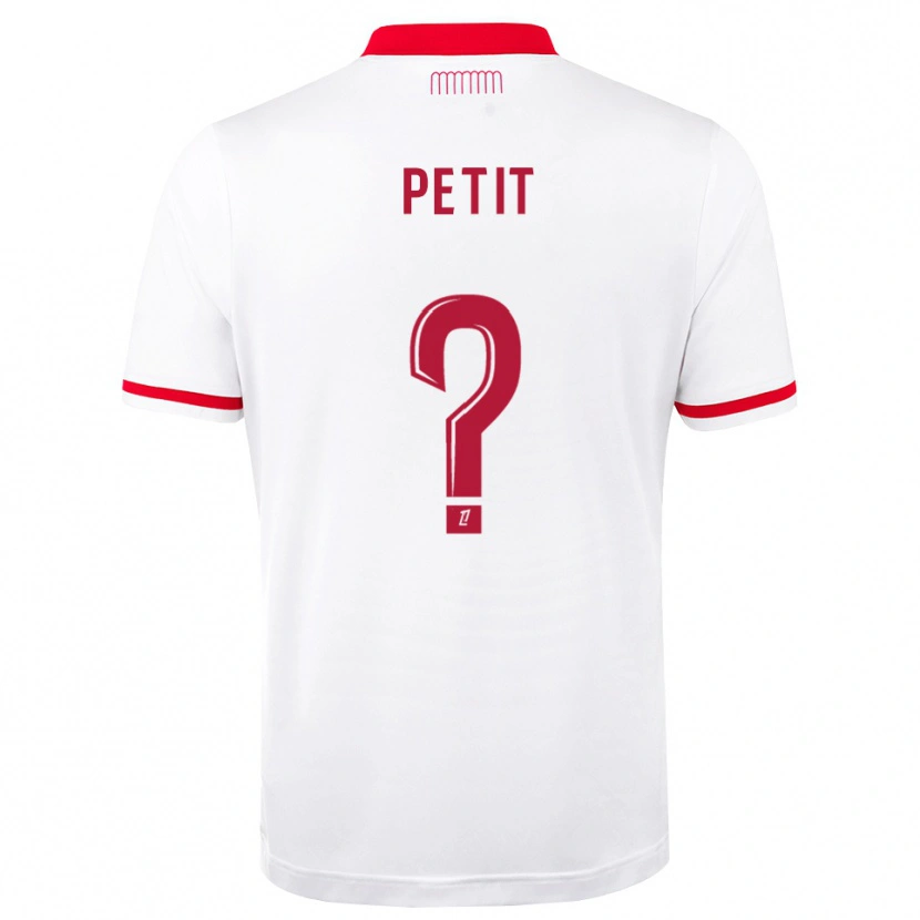 Danxen Mænd Kaïs Petit #0 Rød Hvid Hjemmebane Spillertrøjer 2026/27 Trøje T-Shirt