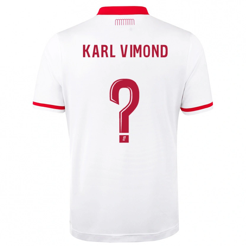Danxen Mænd Dany Karl Vimond #0 Rød Hvid Hjemmebane Spillertrøjer 2026/27 Trøje T-Shirt
