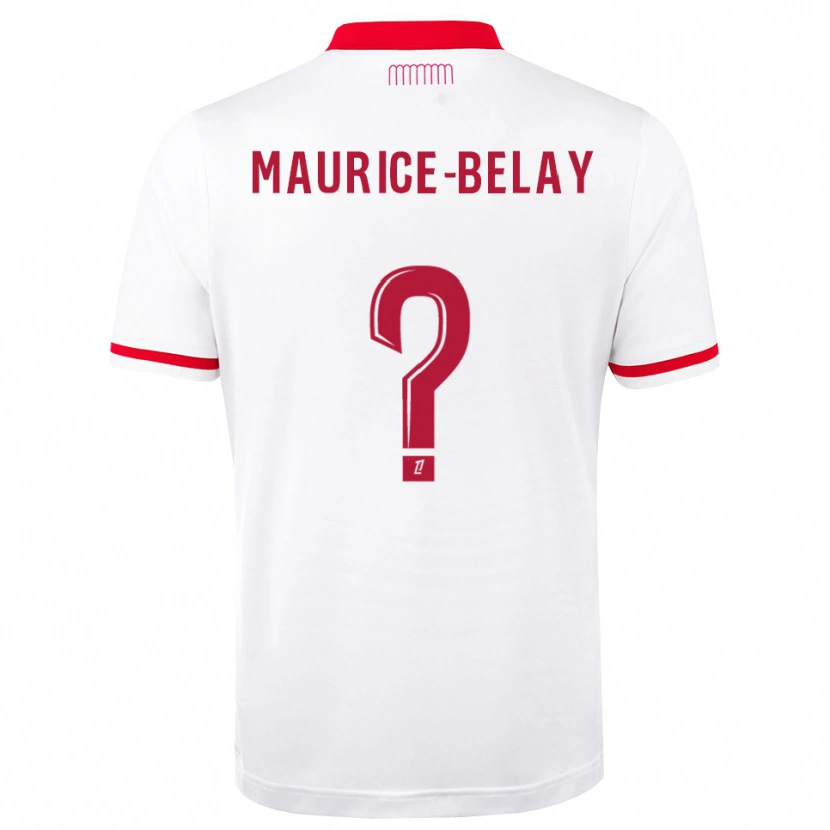 Danxen Mænd Dwayne Maurice-Belay #0 Rød Hvid Hjemmebane Spillertrøjer 2026/27 Trøje T-Shirt