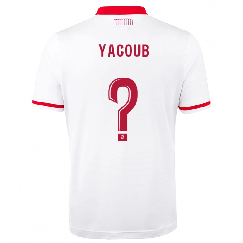 Danxen Mænd Béchir Yacoub #0 Rød Hvid Hjemmebane Spillertrøjer 2026/27 Trøje T-Shirt