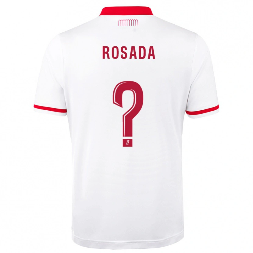 Danxen Mænd Riley Rosada #0 Rød Hvid Hjemmebane Spillertrøjer 2026/27 Trøje T-Shirt