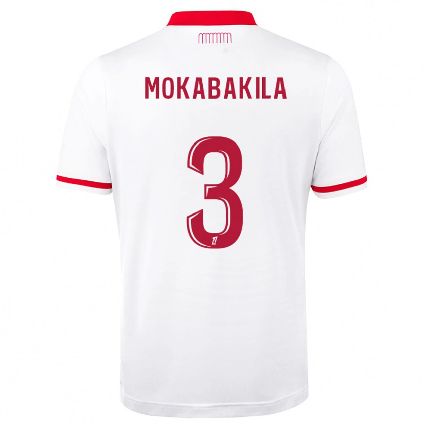 Danxen Mænd Nick Mokabakila #3 Rød Hvid Hjemmebane Spillertrøjer 2026/27 Trøje T-Shirt
