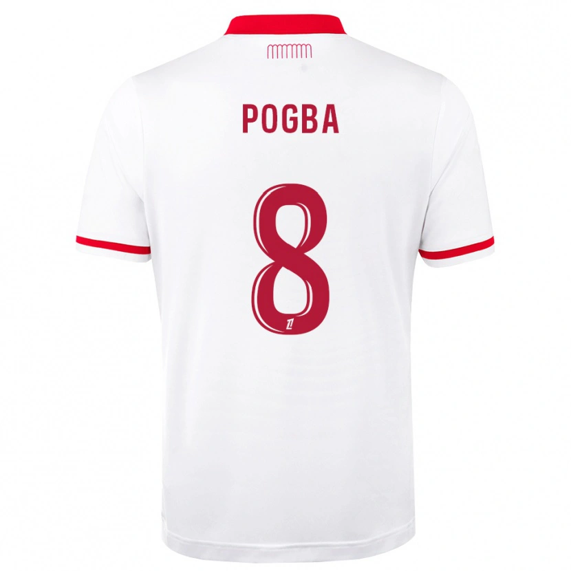 Danxen Mænd Paul Pogba #8 Rød Hvid Hjemmebane Spillertrøjer 2026/27 Trøje T-Shirt