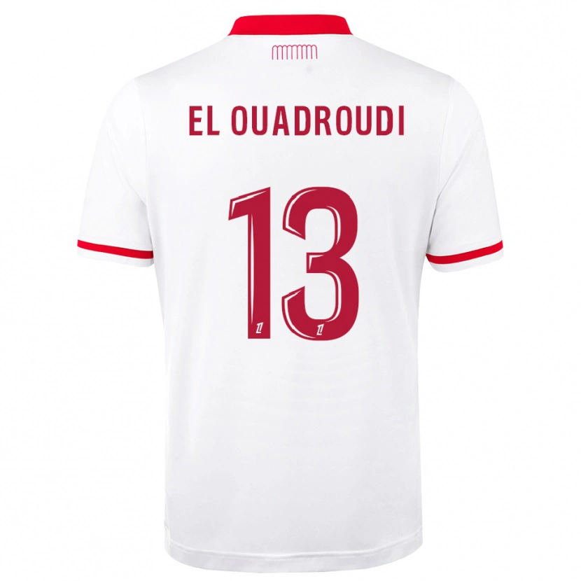 Danxen Mænd Imrane El Ouaroudi #13 Rød Hvid Hjemmebane Spillertrøjer 2026/27 Trøje T-Shirt