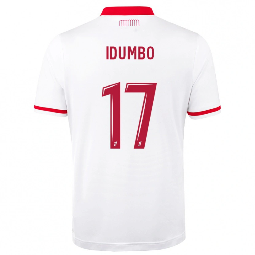 Danxen Mænd Stanis Idumbo #17 Rød Hvid Hjemmebane Spillertrøjer 2026/27 Trøje T-Shirt