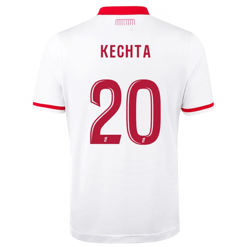 Danxen Mænd Amine Kechta #20 Rød Hvid Hjemmebane Spillertrøjer 2026/27 Trøje T-Shirt