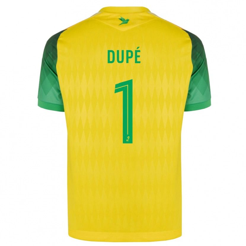 Danxen Mænd Maxime Dupé #1 Gul Grøn Rød Hjemmebane Spillertrøjer 2026/27 Trøje T-Shirt