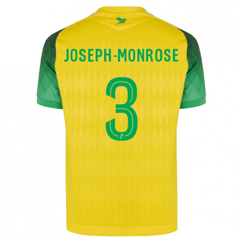 Danxen Mænd Florian Joseph-Monrose #3 Gul Grøn Rød Hjemmebane Spillertrøjer 2026/27 Trøje T-Shirt